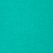 Aqua linen fabric, flat lay showing its natural weave, washed European flax