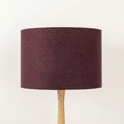 Dark Plum Linen Lampshade
