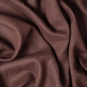 Dark Brown linen fabric, crumpled to show its natural texture, washed European flax
