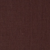 Dark Brown linen fabric, flat lay showing its natural weave, washed European flax
