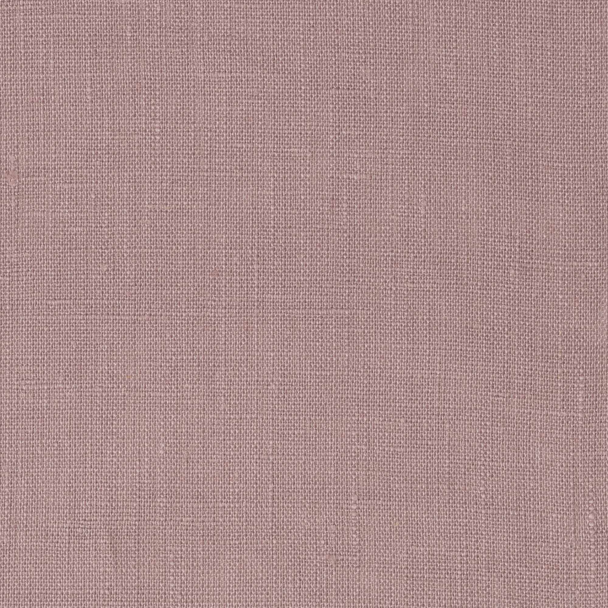 Dusty Lilac linen fabric, flat lay showing its natural weave, washed European flax