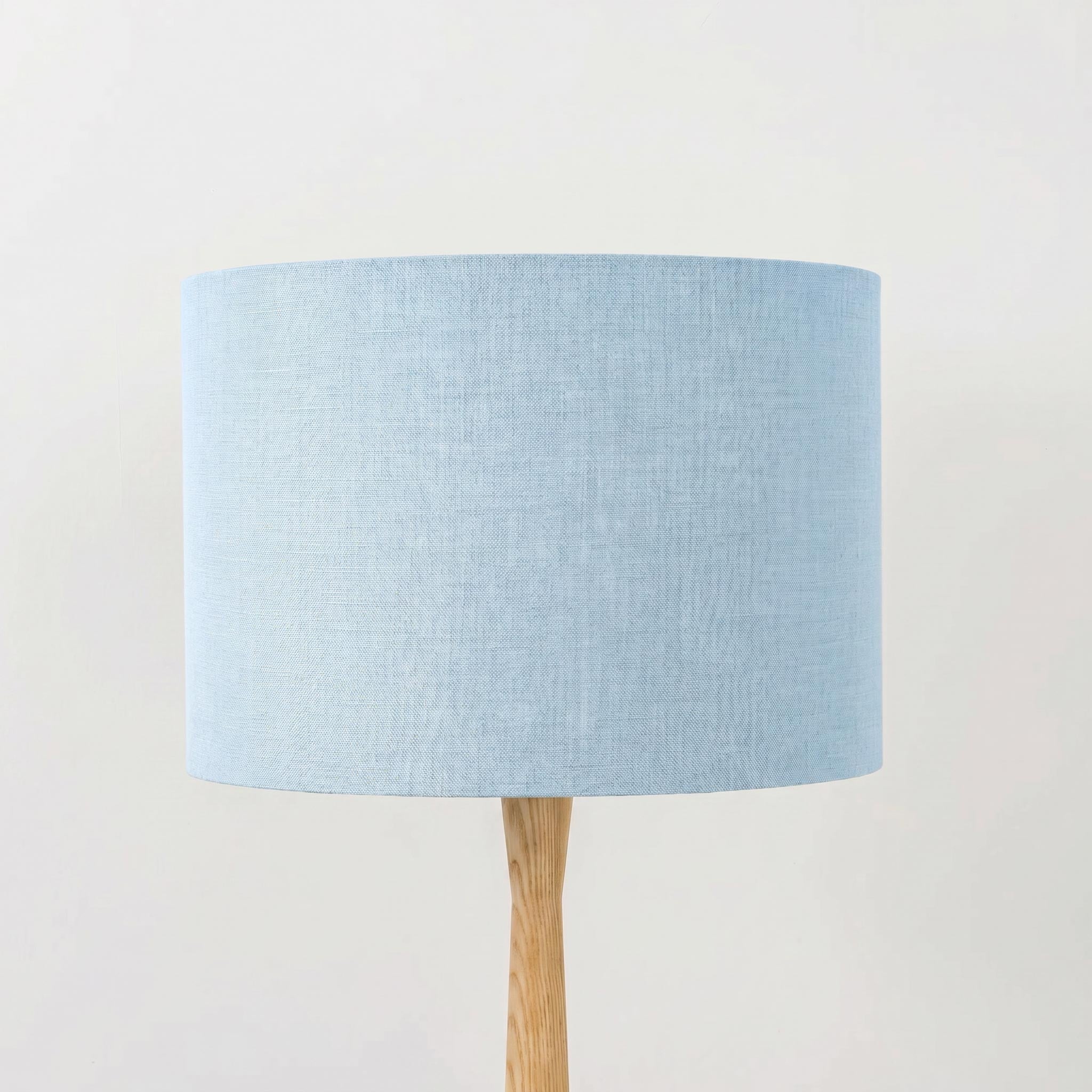 Light Sky Blue Linen Lampshade