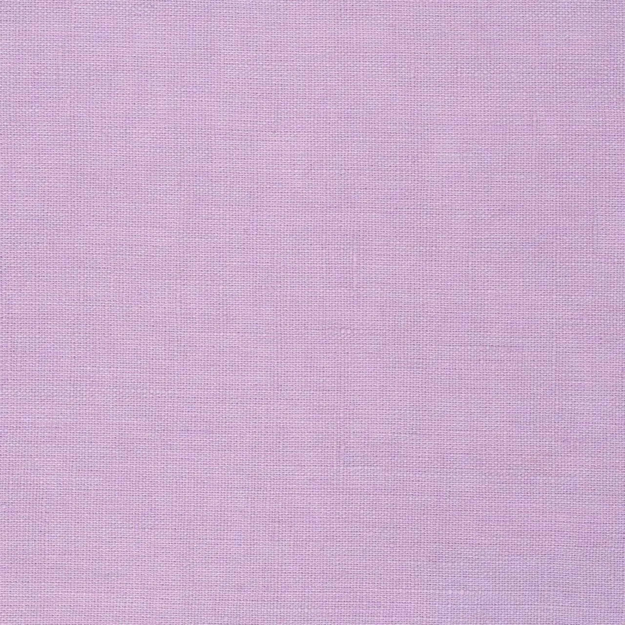 Light Lilac linen fabric, flat lay showing its natural weave, washed European flax