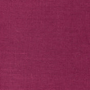 Magenta linen fabric, flat lay showing its natural weave, washed European flax