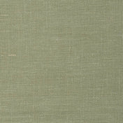 Light Sage Green linen fabric, flat lay showing its natural weave, washed European flax