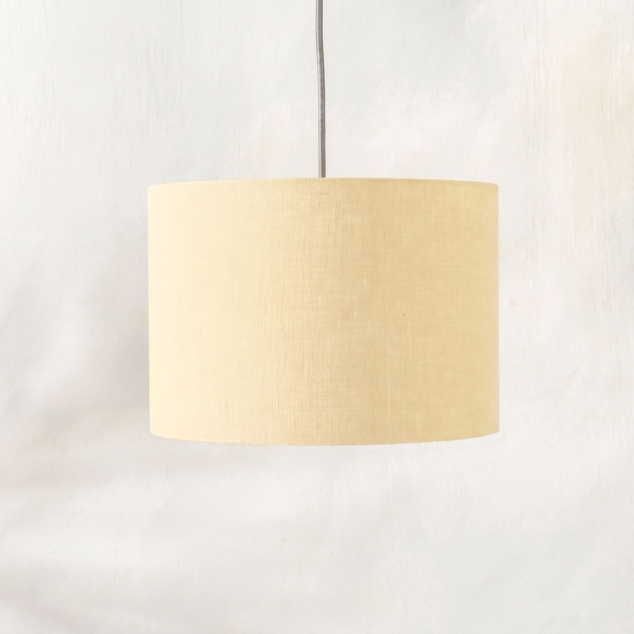 Buttercream Linen Lampshade