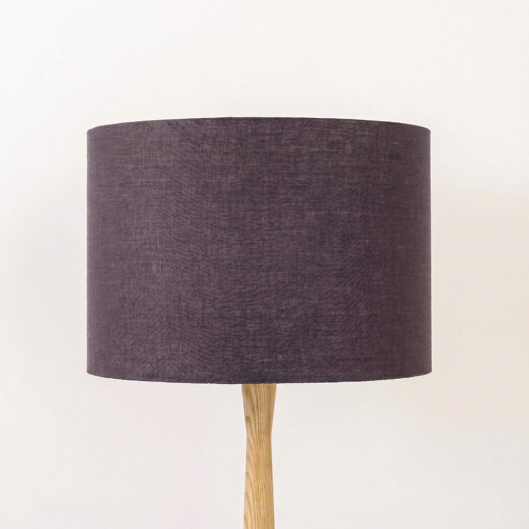 Charcoal Grey Linen Lampshade