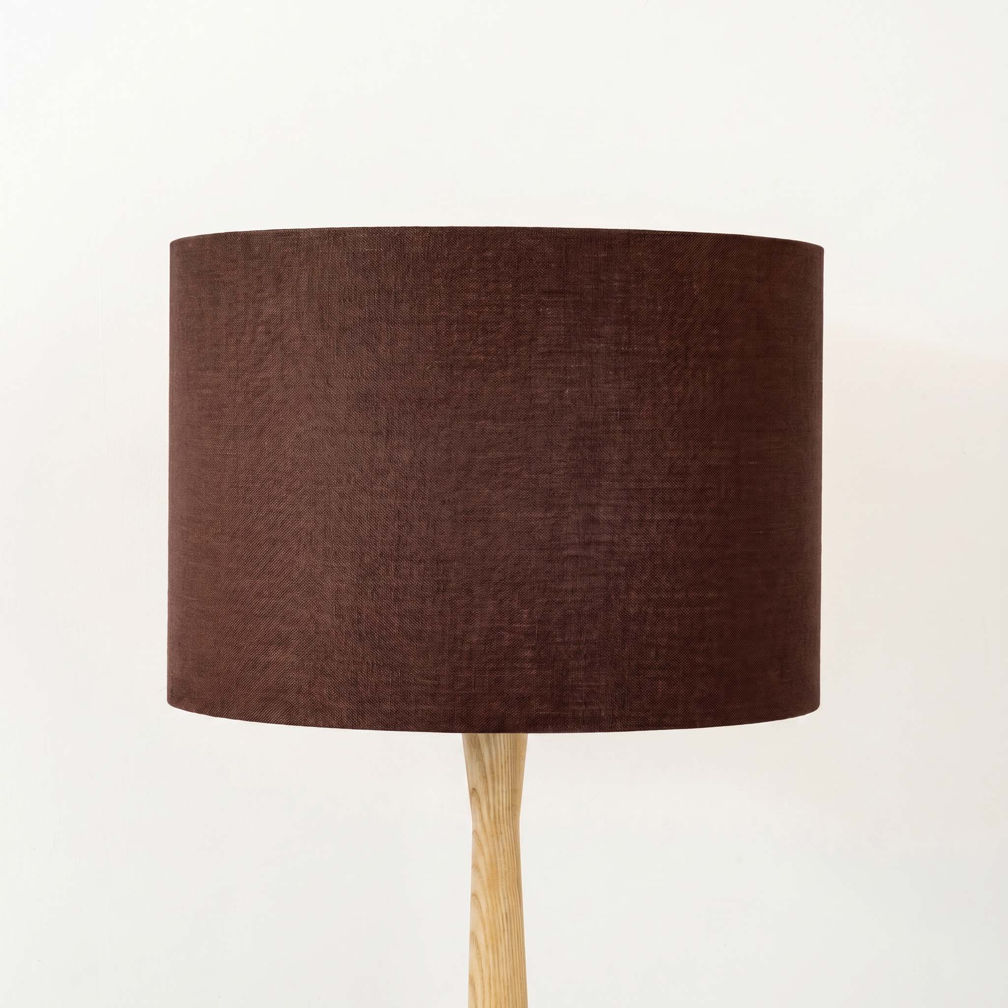 Dark Brown Linen Lampshade
