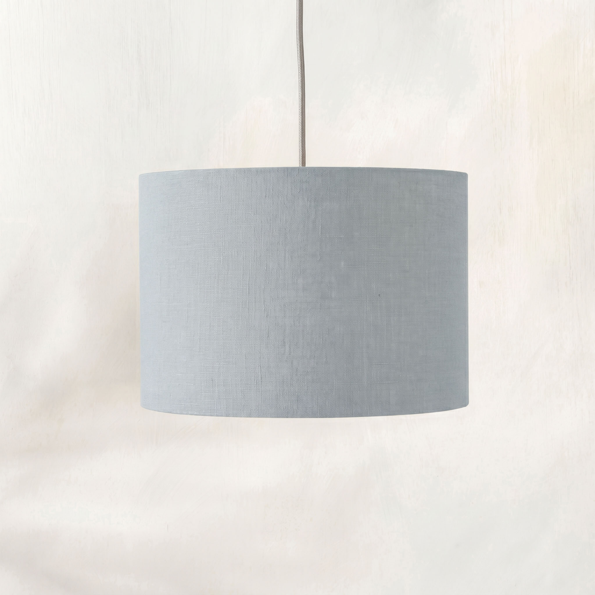 Dove Blue Linen Lampshade