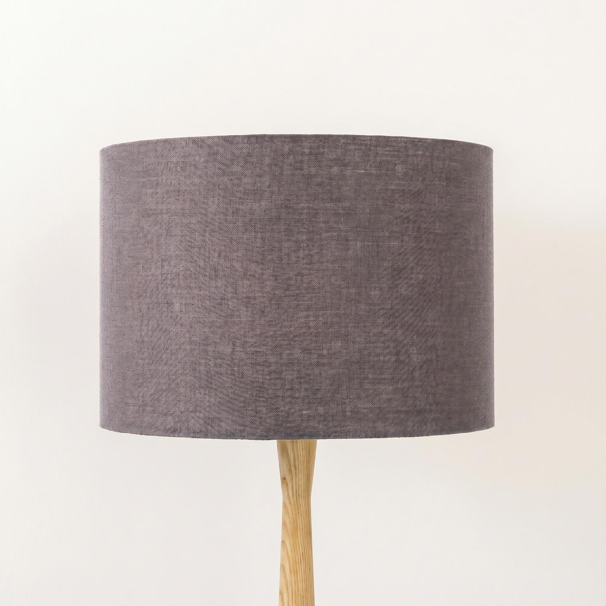 Graphite Grey Linen Lampshade