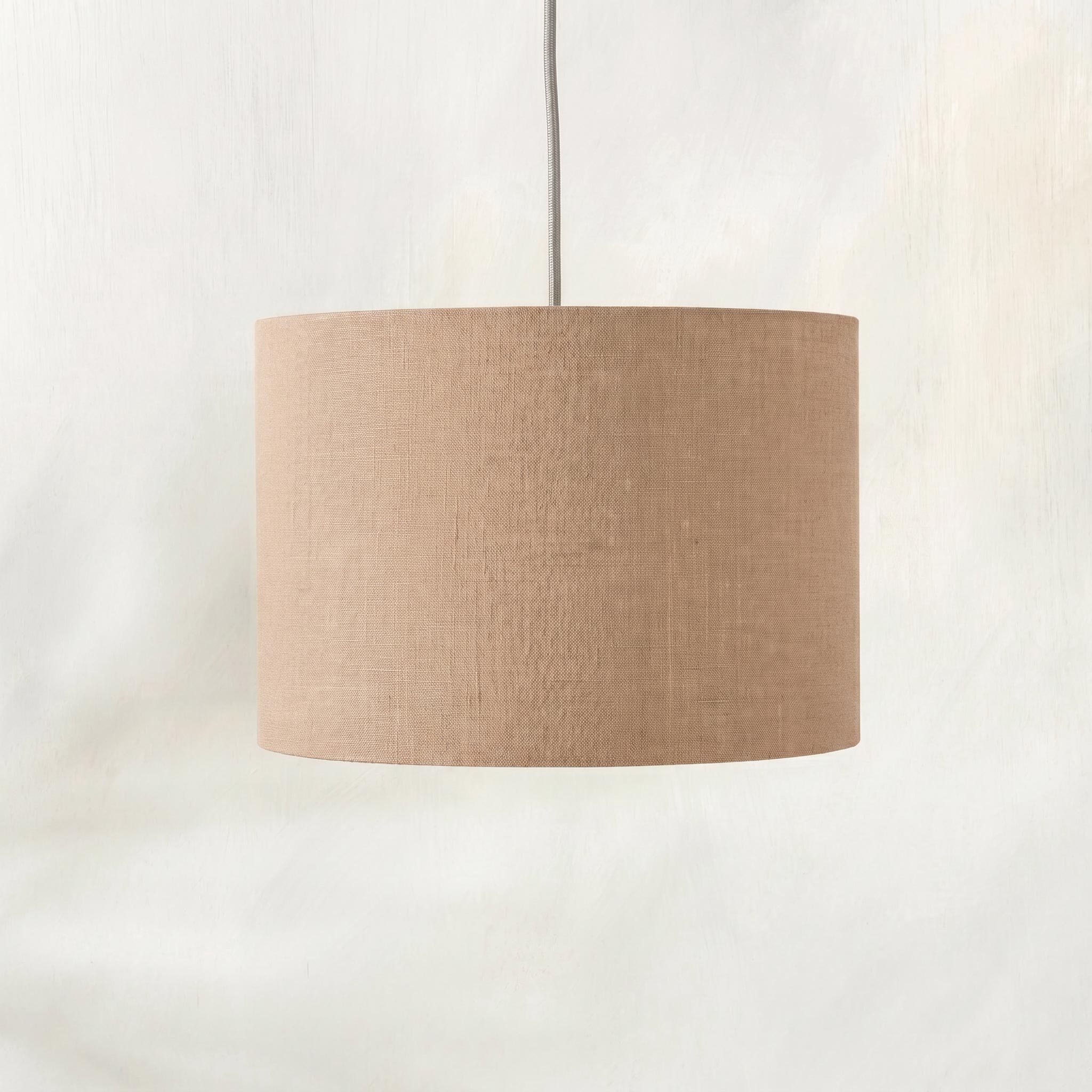 Pastel Nude Linen Lampshade