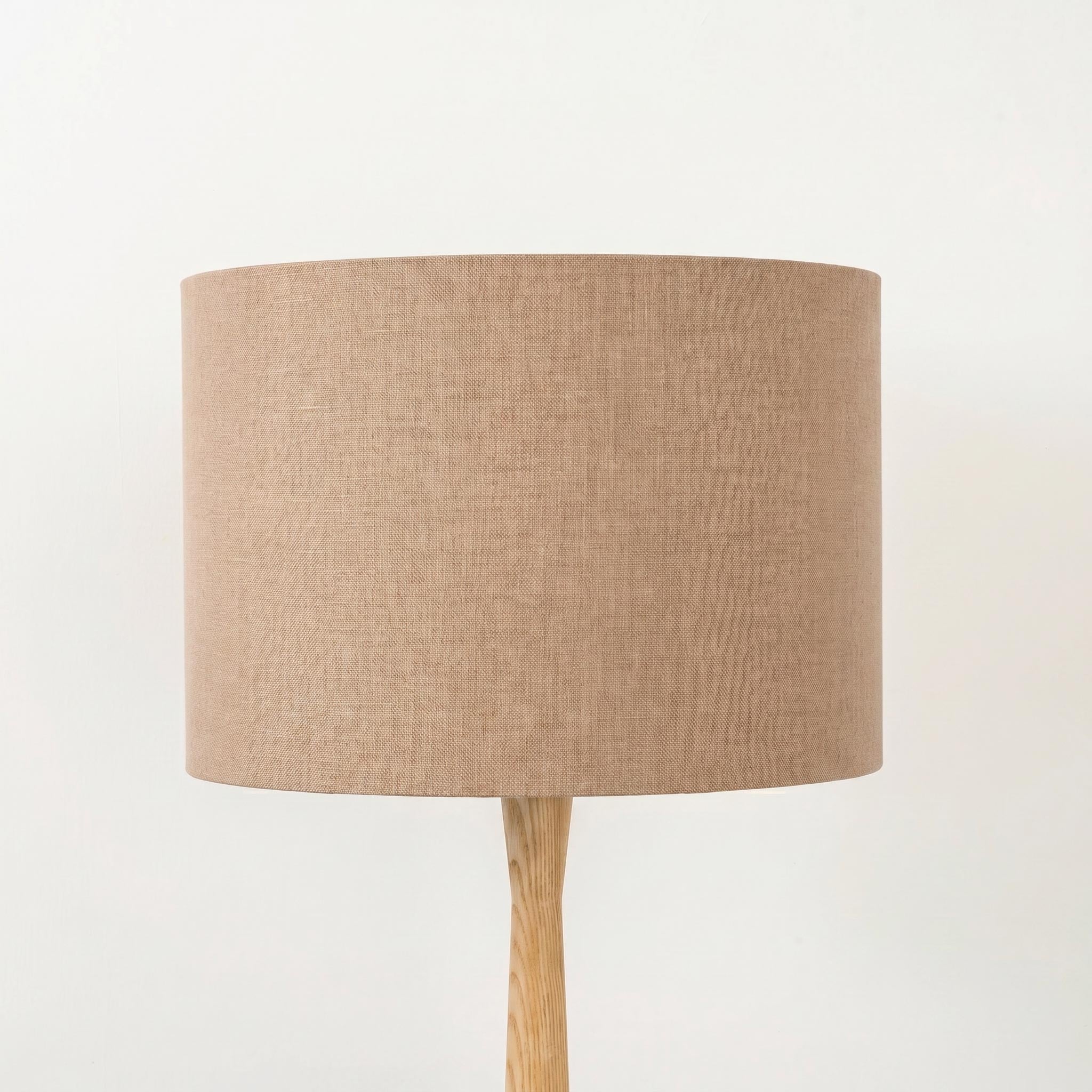 Pastel Nude Linen Lampshade