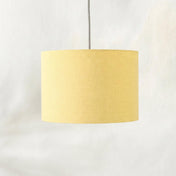 Pale Yellow Linen Lampshade