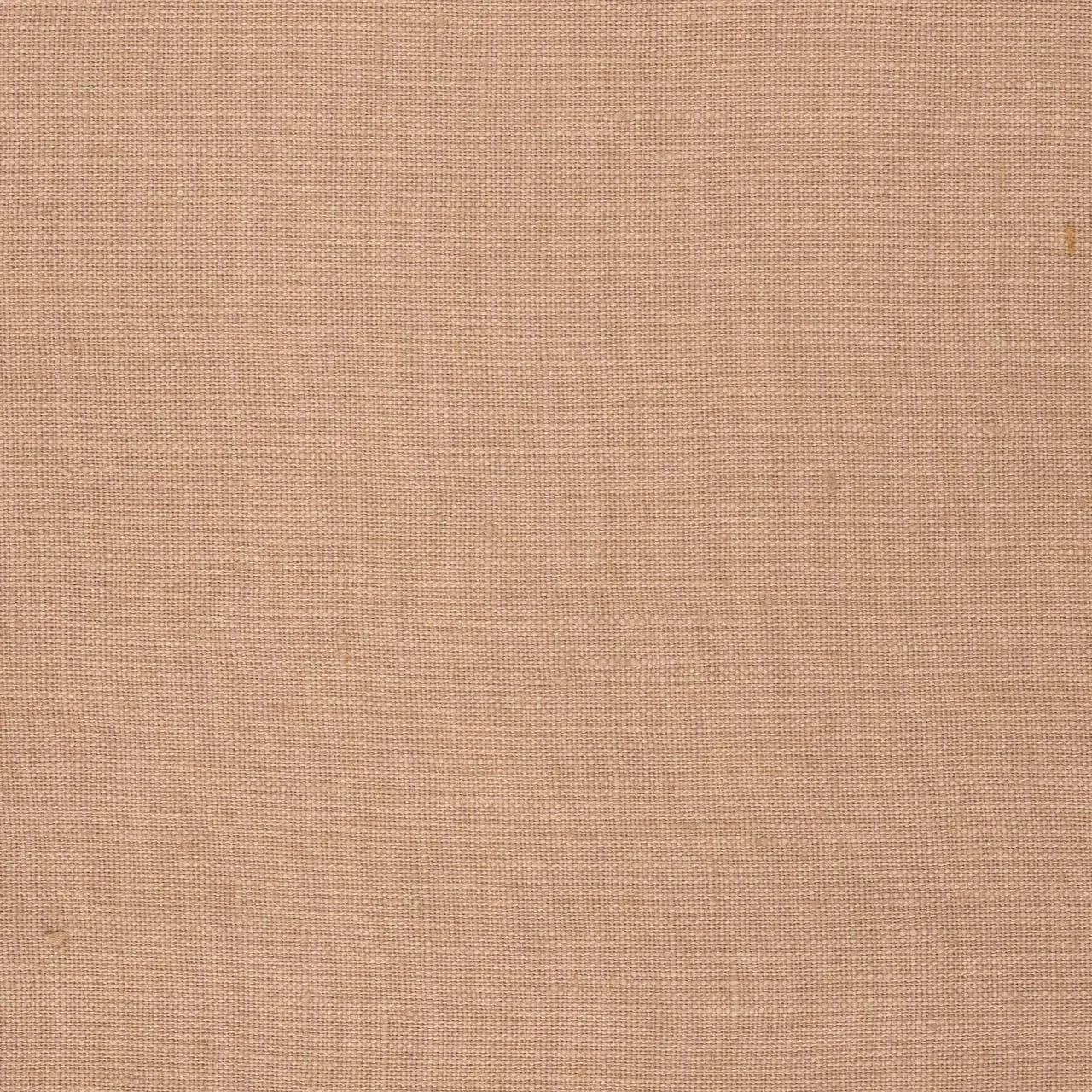 Pastel Pink Nude linen fabric, flat lay showing its natural weave, washed European flax