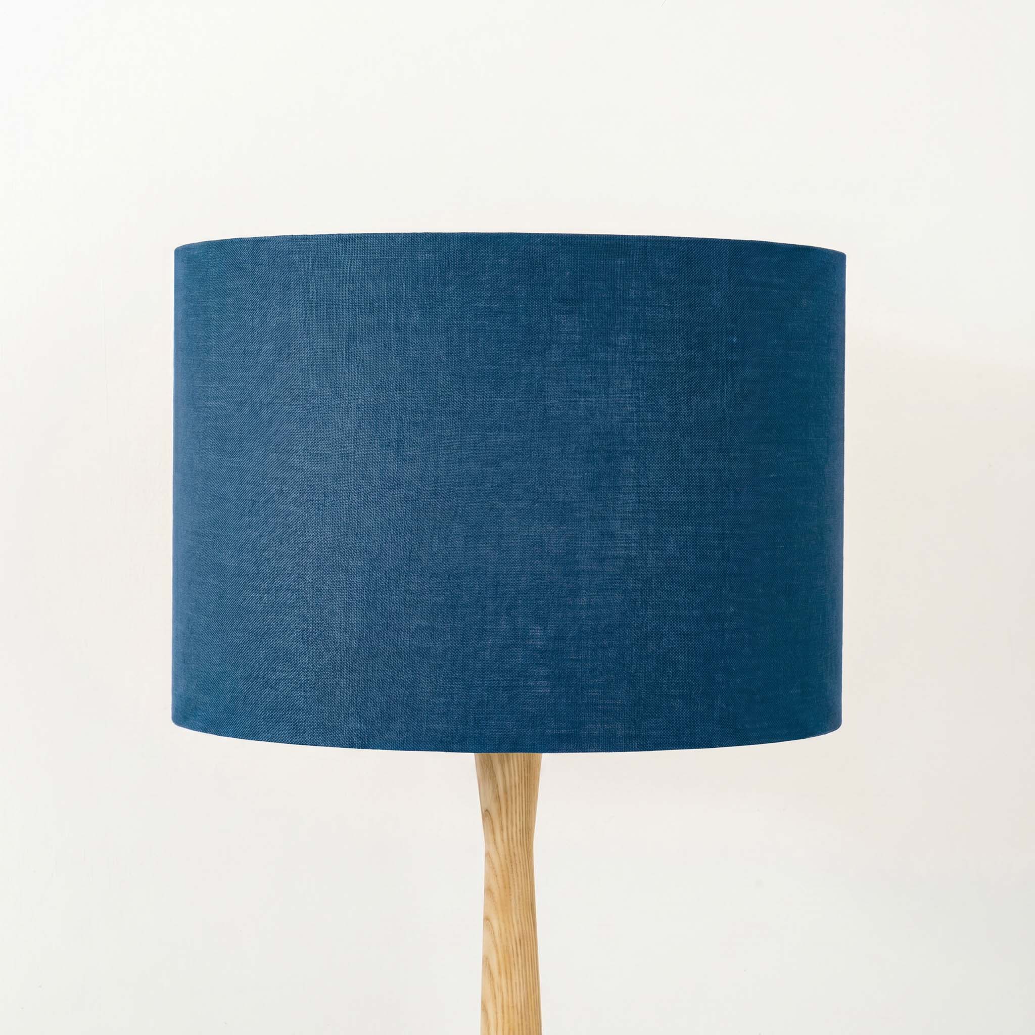 Petrol Blue Linen Lampshade