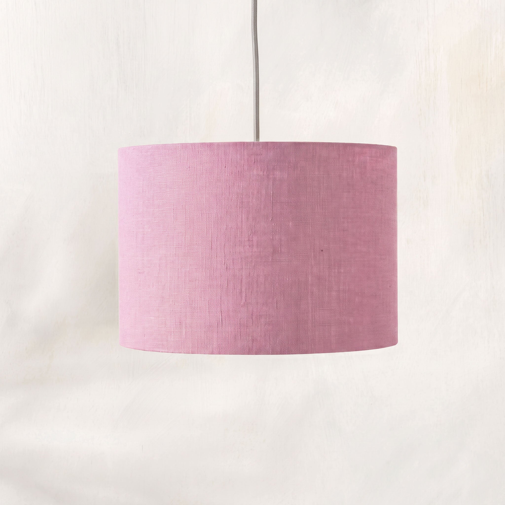 Pink Lilac Linen Lampshade