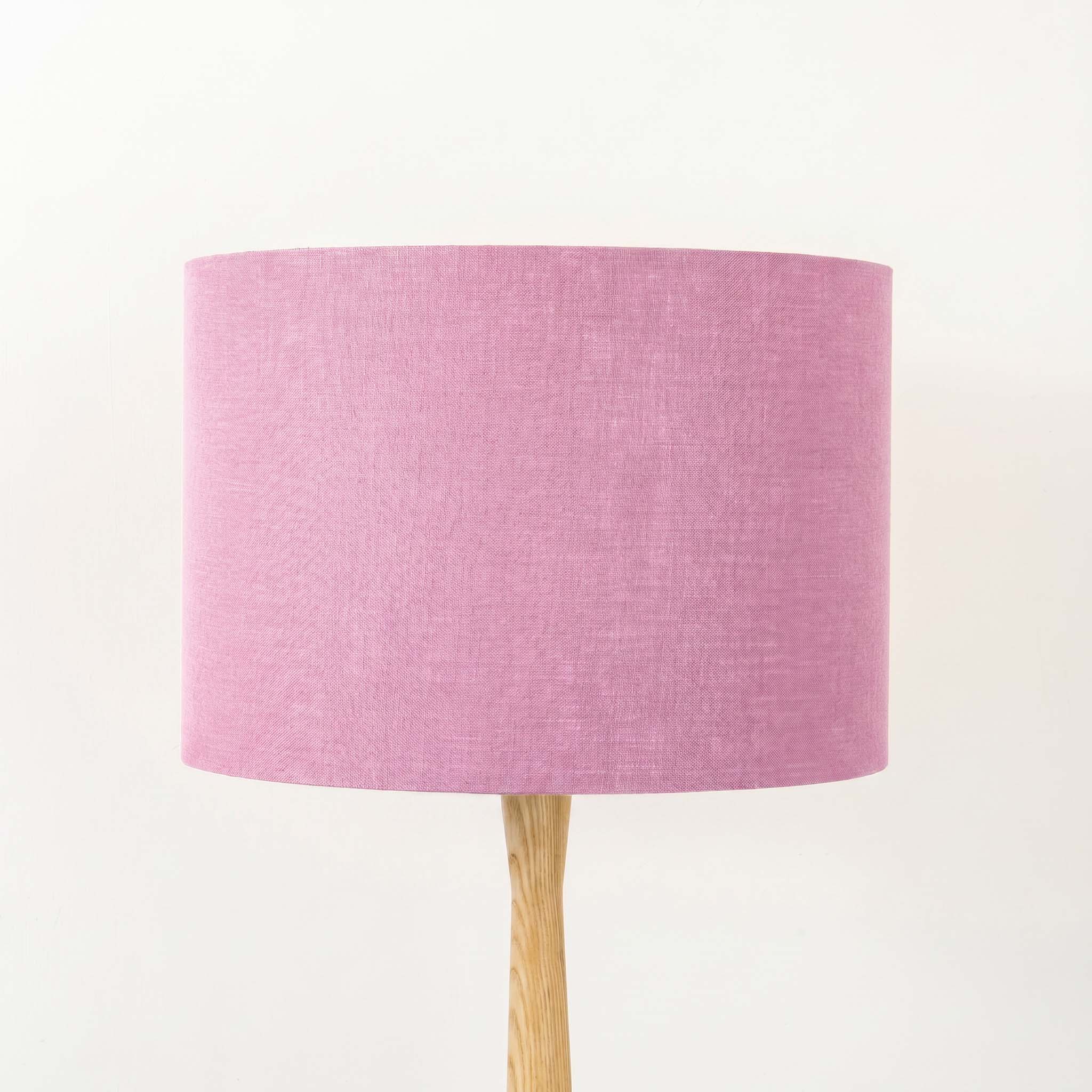 Pink Lilac Linen Lampshade