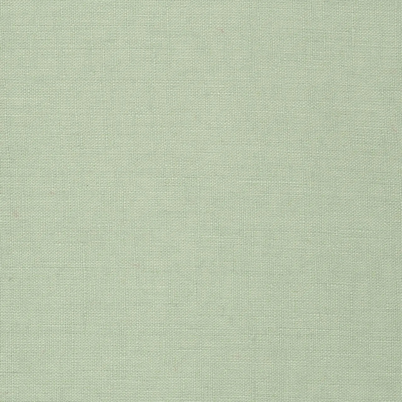 Pistachio Green linen fabric, flat lay showing its natural weave, washed European flax