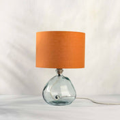 Pumpkin Orange Linen Lampshade