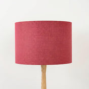 Raspberry Linen Lampshade