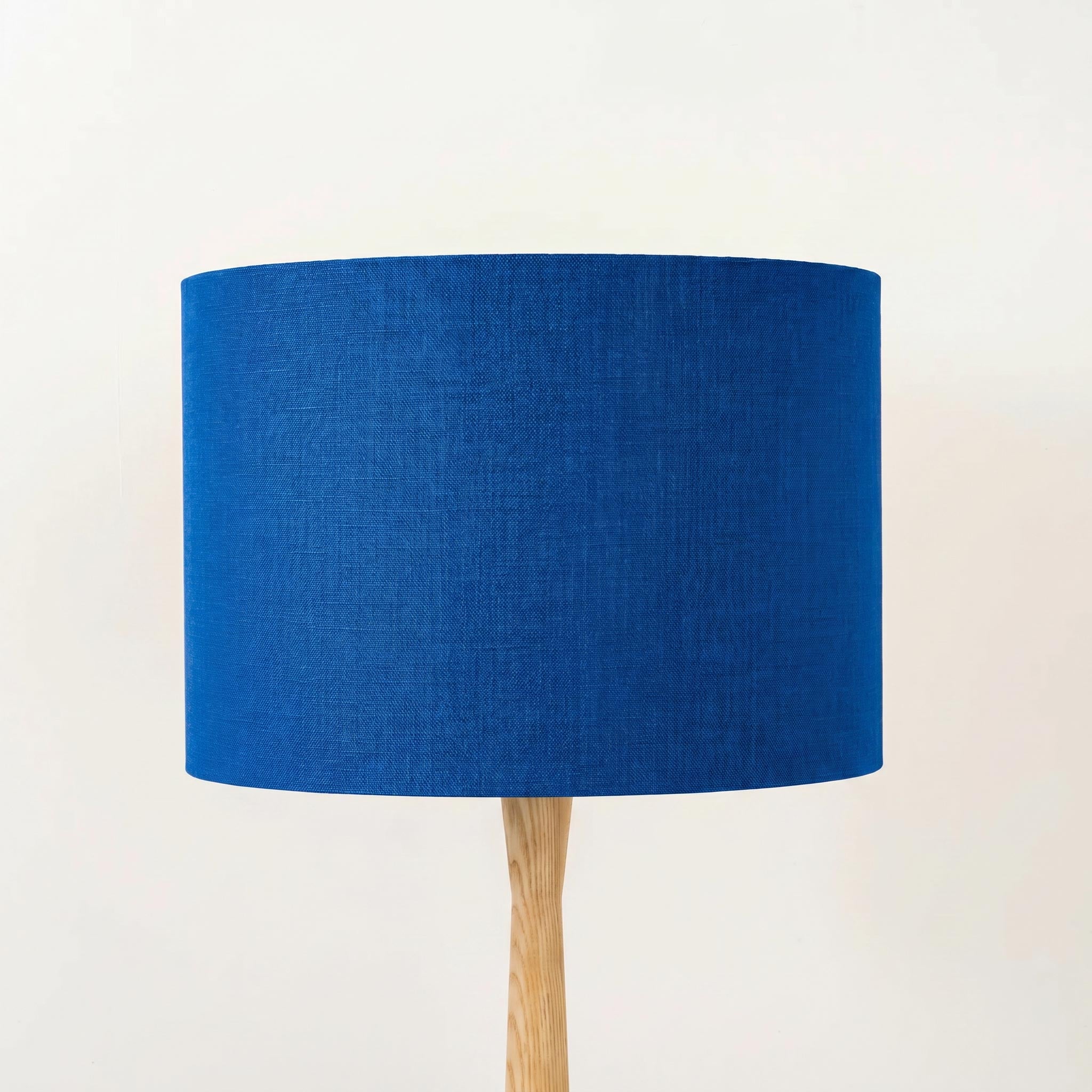 Royal Blue Linen Lampshade