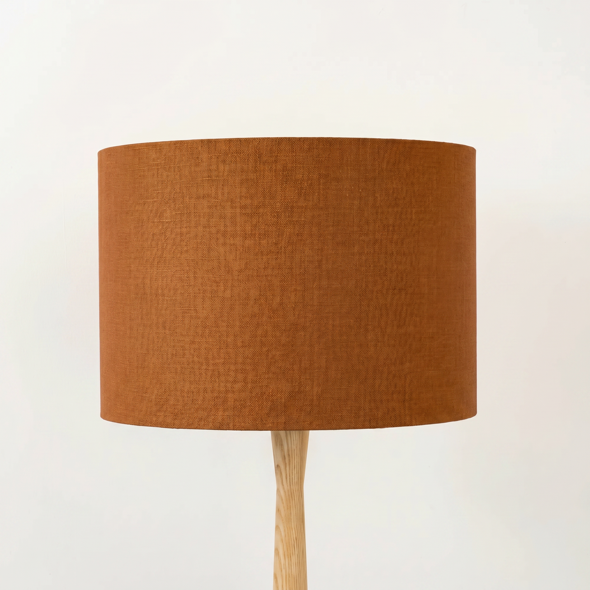 Rust Brown Linen Lampshade