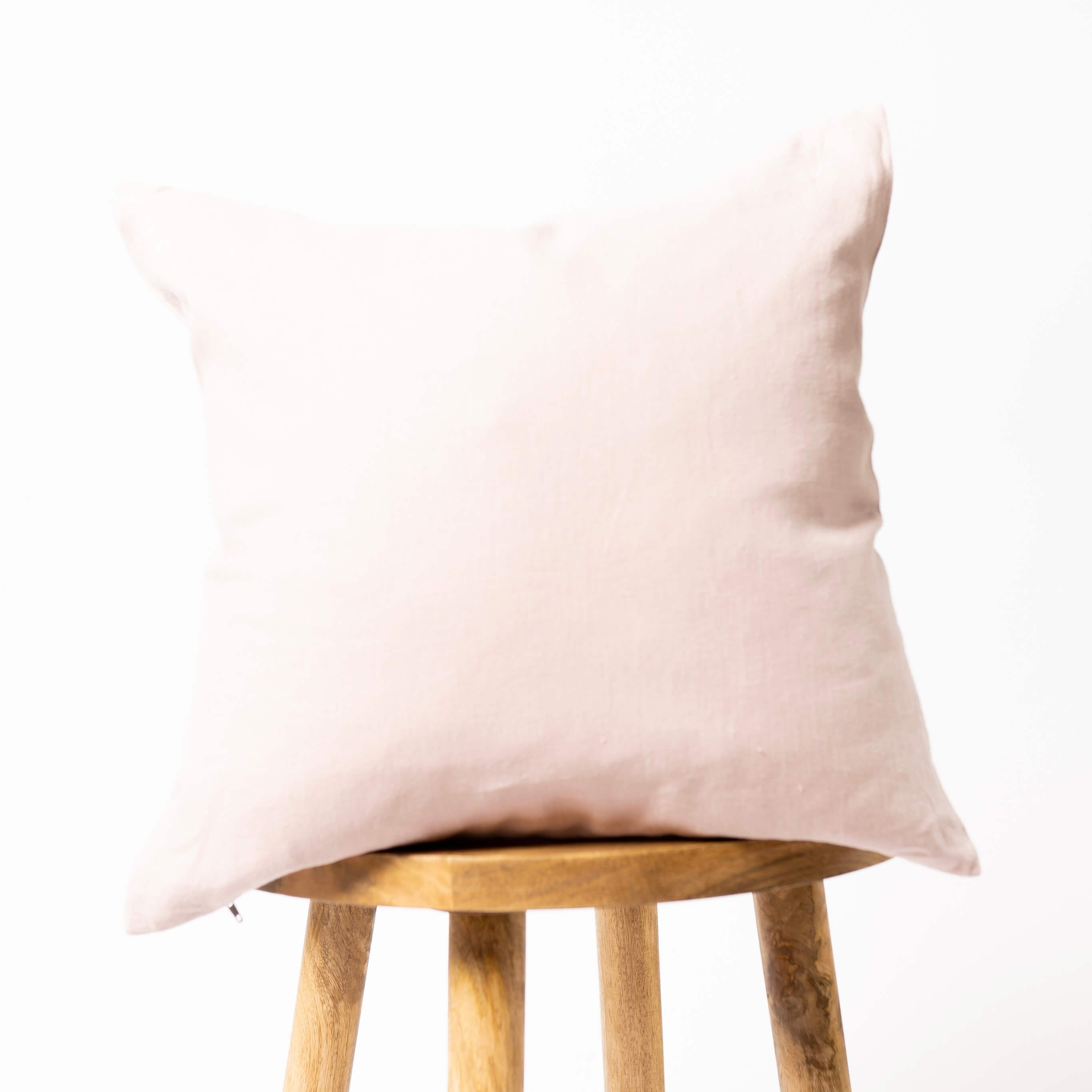 Light Dusty Pink Linen Cushion Cover