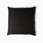 Ethically-made and sustainable black linen cushion cover