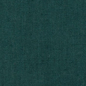 Dark Forest Green linen fabric, flat lay showing its natural weave, washed European flax