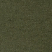 Avocado Green linen fabric, flat lay showing its natural weave, washed European flax