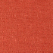 Brick Red linen fabric, flat lay showing its natural weave, washed European flax