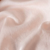 Pale Pink linen fabric, crumpled to show its natural texture, washed European flax