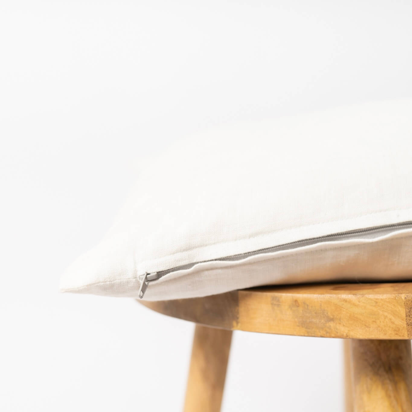 White Linen Cushion Cover