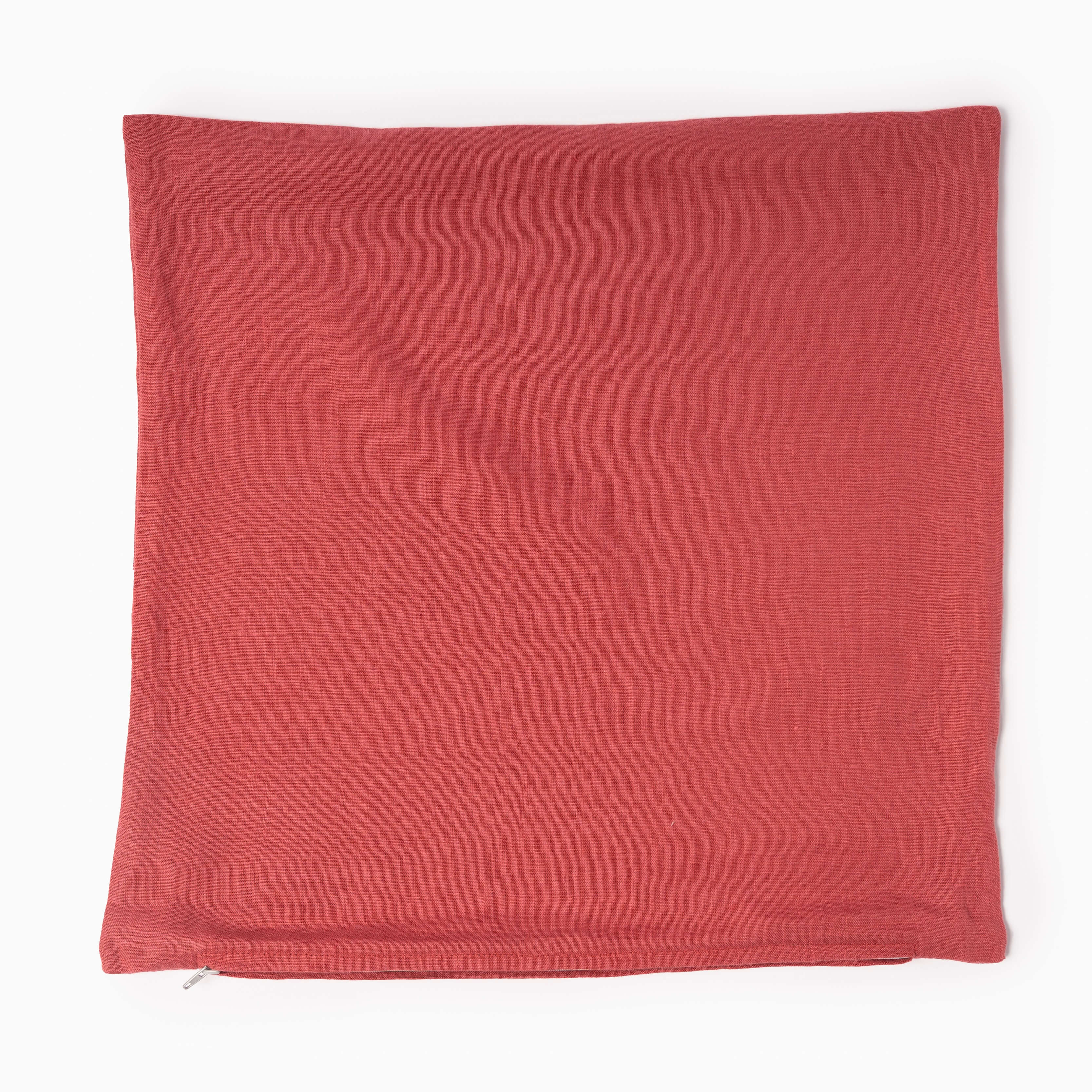 Raspberry Linen Cushion Cover